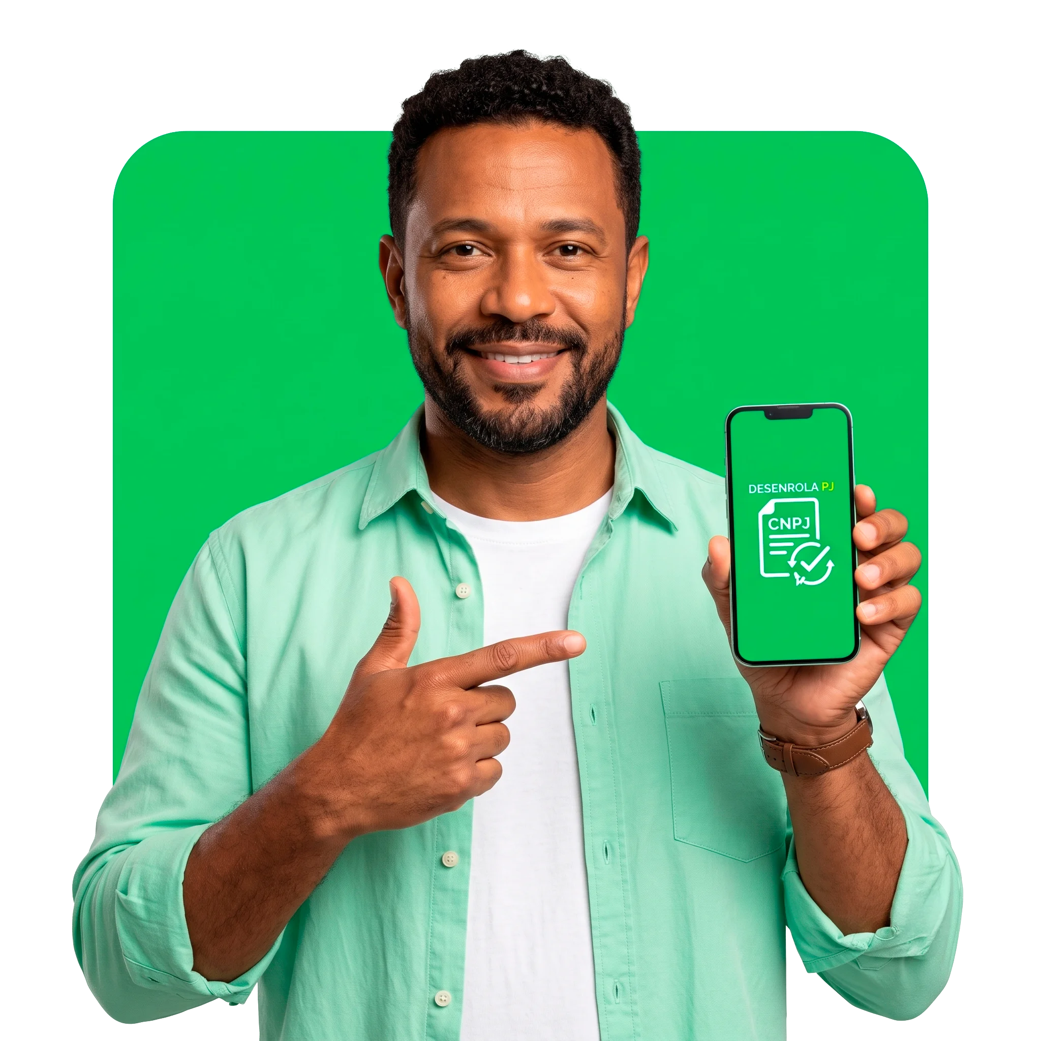 Empreendedor tranquilo com sua PJ regularizada pela Desenrolar PJ